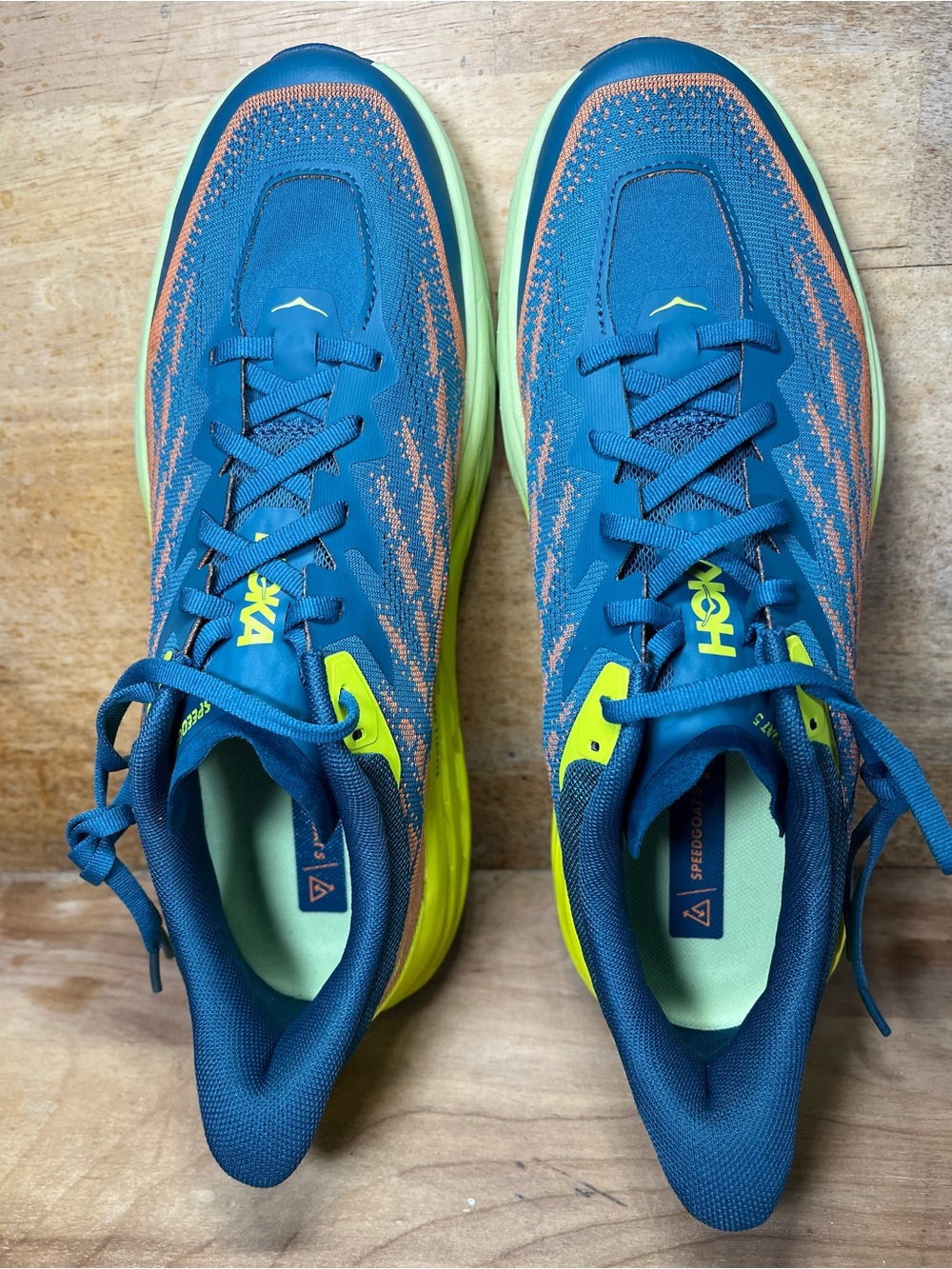 NEW Hoka One One Speedgoat 5 Mens Size 11 Trail Running Shoes Sneakers Blue - Picture 9 of 13